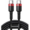 Baseus CATKLF-AL91, 2 m, USB-C, USB-C, Juodas