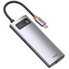 Baseus Metal Gleam, USB 3.2 Gen 1 (3.1 Gen 1) Type-C, 100 W, 10, 100, 1000 Mb/s, Pilkas, 4K Ultra HD, 30 Hz