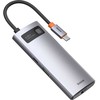 Baseus Metal Gleam, USB 3.2 Gen 1 (3.1 Gen 1) Type-C, 100 W, 10, 100, 1000 Mb/s, Pilkas, 4K Ultra HD, 30 Hz