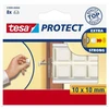 Tesa Protect Schutzpuffer quadratisch 10 x 10mm baltas 8St.