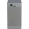 Beko DVS05024S, Freestanding, Slimline (45 cm), Sidabrinis, LED, Basket, Nerūdijantis plienas