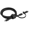 Belkin BOOST CHARGE 2-in-1 įkroviklis su USB-C/Lig. 1,5 m sw.CAC003hq1.5MBK