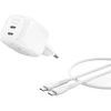 Belkin Components Belkin Dvigubas USB-C 50W PD PPS+1m kabelis WCH019kq1MWH-B6