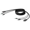 Belkin Components Belkin F1D9019B06T, 1,8 m, USB, USB, DisplayPort, Juoda, Kištukas