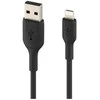 Kabelis USB Belkin Lightning - USB-A 1 m Juodas (CAA001BT1MBK2PK)