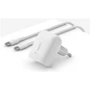 Belkin 20W USB C PD PPS balta + kabelis USB C
