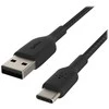 USB kabelis Belkin Boost Charge Braided USB-A to USB-C 1.0m juodas
