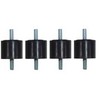 Benefit Vibracijos slopintuvai - Maksimali apkrova: 70 kg vienam vienetui, 30x20x60 mm, M8
