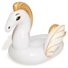 Bestway Pripučiamas plaukiojimo plaustas PEGASUS, 62.5" x 43"/1.59m x 1.09m, baltos/auksinės spalvos