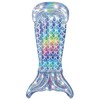 Bestway 6''4" x 40" / 1,93 m x 1,01 m vaivorykštės spalvos undinėlės uodegos formos poilsio čiužinys, įvairiaspalvis, plaukiojantis čiužinys, raštas, PVC, berniukams / mergaitėms, 90 kg