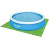 Bestway Flowclear 31" x 31" / 78cm x 78cm baseino grindų apsauga, grindų apsauga, žalia, polietilenas, kvadratinė, 5,47 m², 1,62 kg