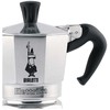 Kavos aparatas Bialetti elektrinis moka puodas, 0,09 l, malta kava, aliuminis, juodas