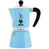 Moka puodas Bialetti Moka Rainbow 6 puodeliai mėlynas