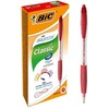 Bic BIC Atlantis Classic, Clip, Twist retractable ballpoint pen, Raudona, 12 pc(s), Medium