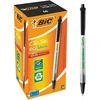 BIC Clic Stic, Clip, ištraukiamas tušinukas su užsegimu, juodas, vidutinio dydžio