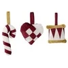 Bloomingville – 3 vnt. rinkinys – Velua ornamentas (82060016)