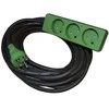 Blueelectric Kabelių rinkinys 3G1.5 25m su 3 lizdais