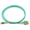 „BlueOptics“ LWL jungiamasis kabelis LC / SC MM OM3 vandens mėlyna 0,5 m