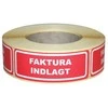 Lipnios etiketės: Įdėta sąskaita faktūra 24x64,6 mm 500 vnt./ritinėlyje - (500 vnt.)
