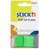 Stick N Find Plastikiniai žymekliai Stick´N 26010, 45x25mm, 50vnt., neoninės žalios spalvos, blisteryje