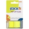 Stick N Find Plastikiniai žymekliai Stick´N 26010, 45x25mm, 50vnt., neoninės geltonos spalvos, blisteryje