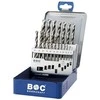 Bohrcraft spiralinis grąžtas LINKS MG 10 1,0-10,0x0,5mm DIN 338 HSS-G Profi-Plus 19 dalių