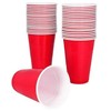 Boland Party Partners B.V. Raudoni plastikiniai puodeliai, 40 vnt.