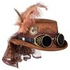 Boland Party Partners B.V. Steampunk skrybėlė su akiniais