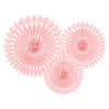 Boland Traciks PartyDeco dekoratyvinės rozetės pudra rožinė 20-30cm A3 53822