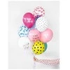 Boland Traciks Balionai su piešiniu Širdelės PartyDeco 30cm/6vnt. permat./raudoni
