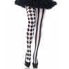 Boland Traciks Leg Avenue Harlequin Tights Juodas/Baltas One Size Nylon Patterned
