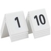 Securit Bordskilt nr 1-10 5x4x5 cm Akryl Hvid,10 stk/ps - (10 stk.)