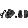 Bosch akumuliatorių ir kroviklio rinkinys GBA 2x3.0Ah 12V, GAL 12V-40