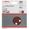 Bosch Šlif.pop,medžiui, PEX D=125mm, K180, 5 vnt.