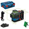 Bosch GLL 18V-120-33 CG, 35 m, 0,3 mm/m, 4°, 120 m, 3 s, horizontaliai/vertikaliai