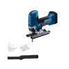 Bosch GST 18V-125 S PROFESSIONAL, cilindrinė rankena, juoda, mėlyna, raudona, 90°, bešepetėlinis, 3500 aps./min., 12,5 cm - SOLO