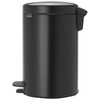 Brabantia šiukšliadėžė Newicon pedalo šiukšliadėžė 12 l juoda matinė 113741