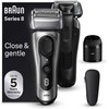 Braun Series 8 8567cc Skustuvas Apkarpymo mašinėlė Juoda, Sidabras