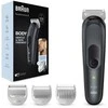 Barzdaskutė Braun BodyGroomer 3 BG3340, AC/Baterija, Juodas, Pilkas