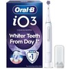 Oral-B Braun iO3 Quite Baltas elektrinis dantų šepetėlis (balinamasis leidimas)