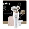 Braun Epiliatorius Silk·épil 9 Flex Wet &amp; Dry, ilgai išliekanti lygi oda, 9-030 3D, auksinis