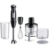 Braun MultiQuick 5 MQ55.254MBK, Immersion plakiklis, 0.5 L, Ice crushing, 1000 W, Juodas, Nerūdijantis plienas