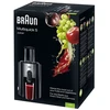 Braun „Multiquick 5“ sulčiaspaudė J 500, juoda, sidabrinė, 2 l, 1,25 l, 7,5 cm, plastikas, nerūdijantis plienas, 900 W