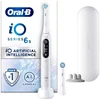 Braun Oral-B iO 6, Suaugusiesiems, Vibruojantis dantų šepetėlis, Kasdienė priežiūra, Gilus valymas, Dantenų priežiūra, Jautrus, Balinimas, Balta, 2 min., Balta