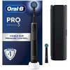Braun „Oral-B Pro 3 3500“, Suaugusiems, Besisukantis dantų šepetėlis, Kasdienė priežiūra, Jautrus, Balinimas, Juoda, 2 min., 4 x 30 sek., Juoda