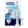 Braun Oral-B PRO Junior Frozen, Vaikams, Besisukantis dantų šepetėlis, Kasdienė priežiūra, Poliravimas, Jautrus, Įvairių spalvų, Balta, 4 x 30 sek., Minkštas