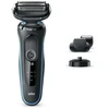 Barzdaskutė Braun Series 5 50-M4500cs, Foil shaver, Juodas, Mėlyna, Nerūdijantis plienas, Mygtukai, LED, Baterija