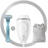Depiliatorius Braun Braun Silk-expert Mini PL1124, plaukų šalinimo priemonė (balta/sidabrinė, su maišeliu + Venus Smooth)