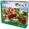 BRIO 7312350339840, Transporto priemonių ir bėgių rinkinys, 0,3 metai, AA, Plastikas, Mediena, Įvairiaspalvis