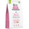 Brit Care Sustainable Adult Small Breed vištiena&Insect sausas Maistas šunims, 7kg